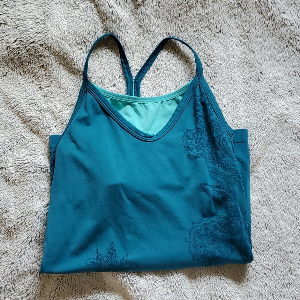 The North Face tank petite small green turquoise